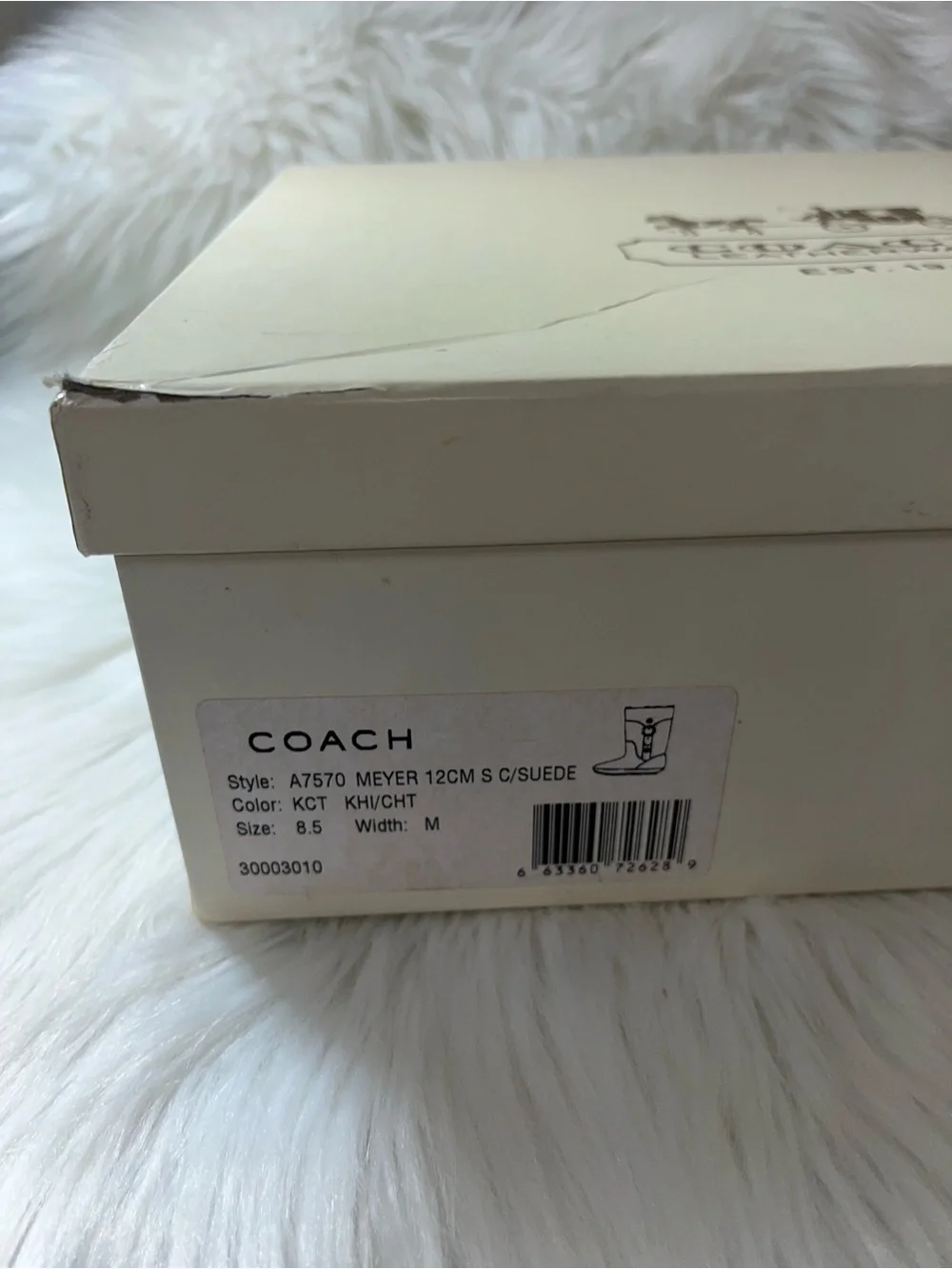 Coach Meyer Signature Suede mid-calf Boots sz8.5